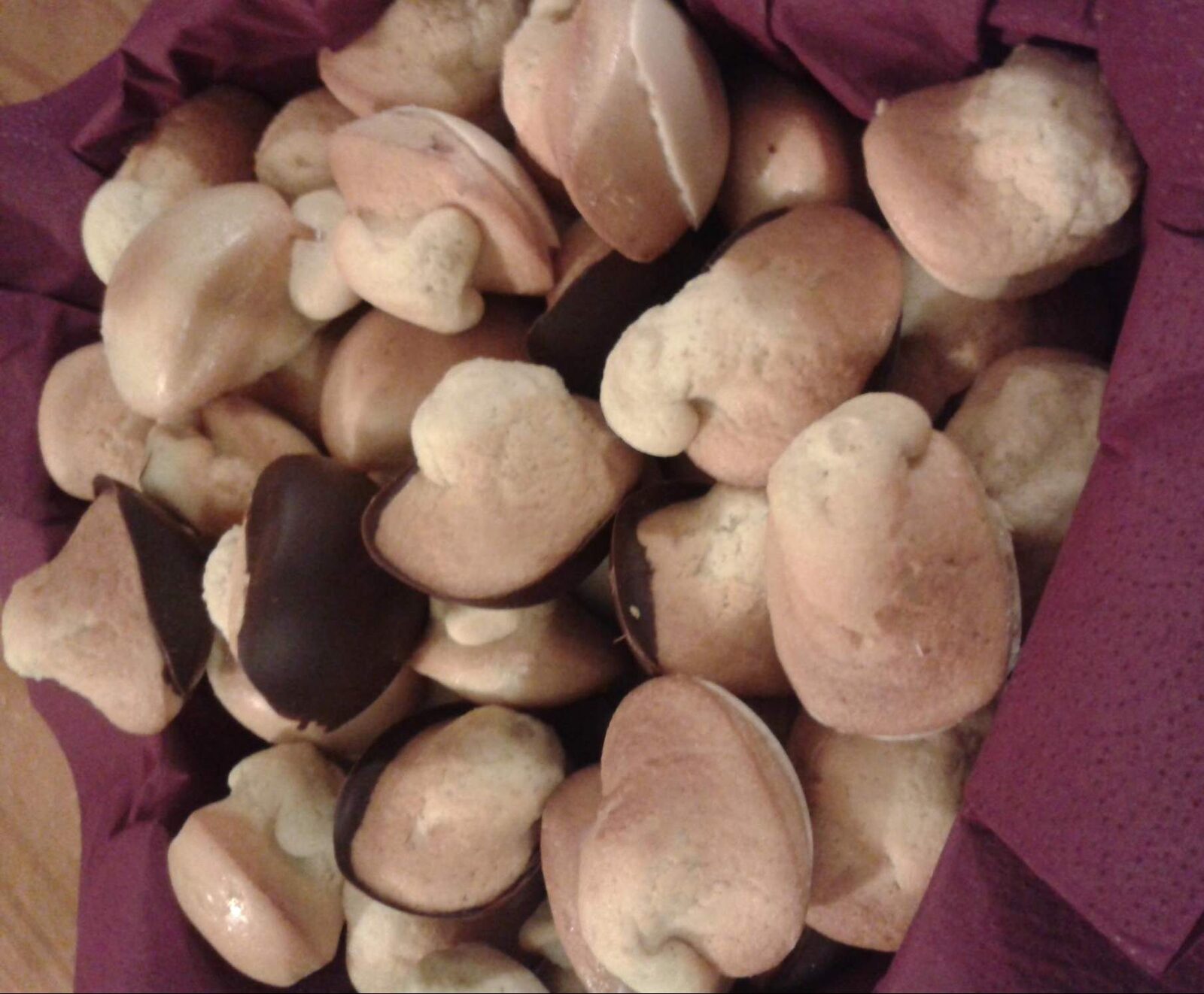 mini madeleines frangipane chocolat