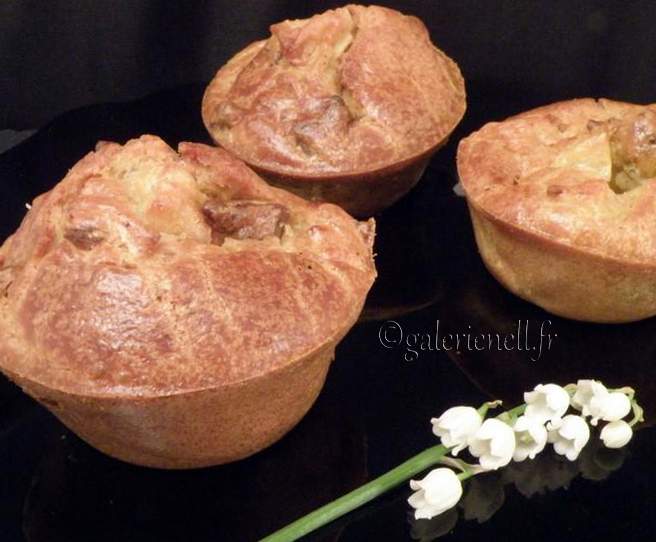 Minis cakes salés pomme / foie gras