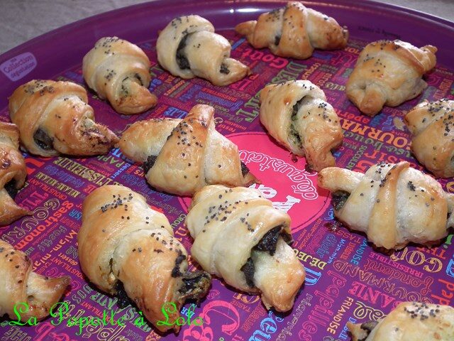 Minis croissants aux escargots
