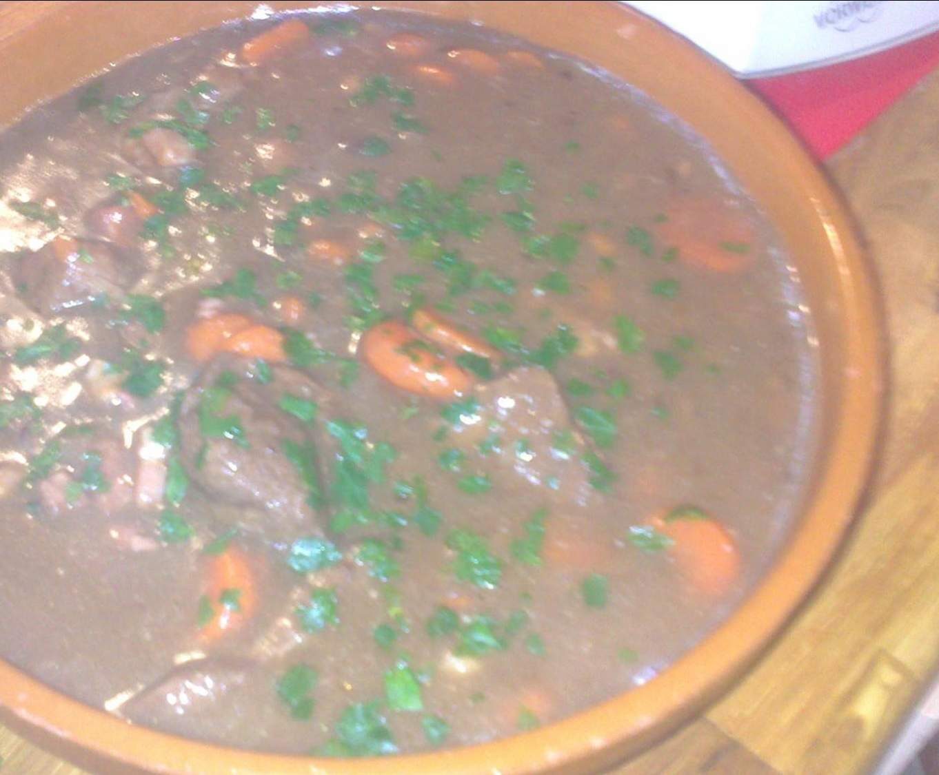 Mon bœuf bourguignon adapte au thermomix