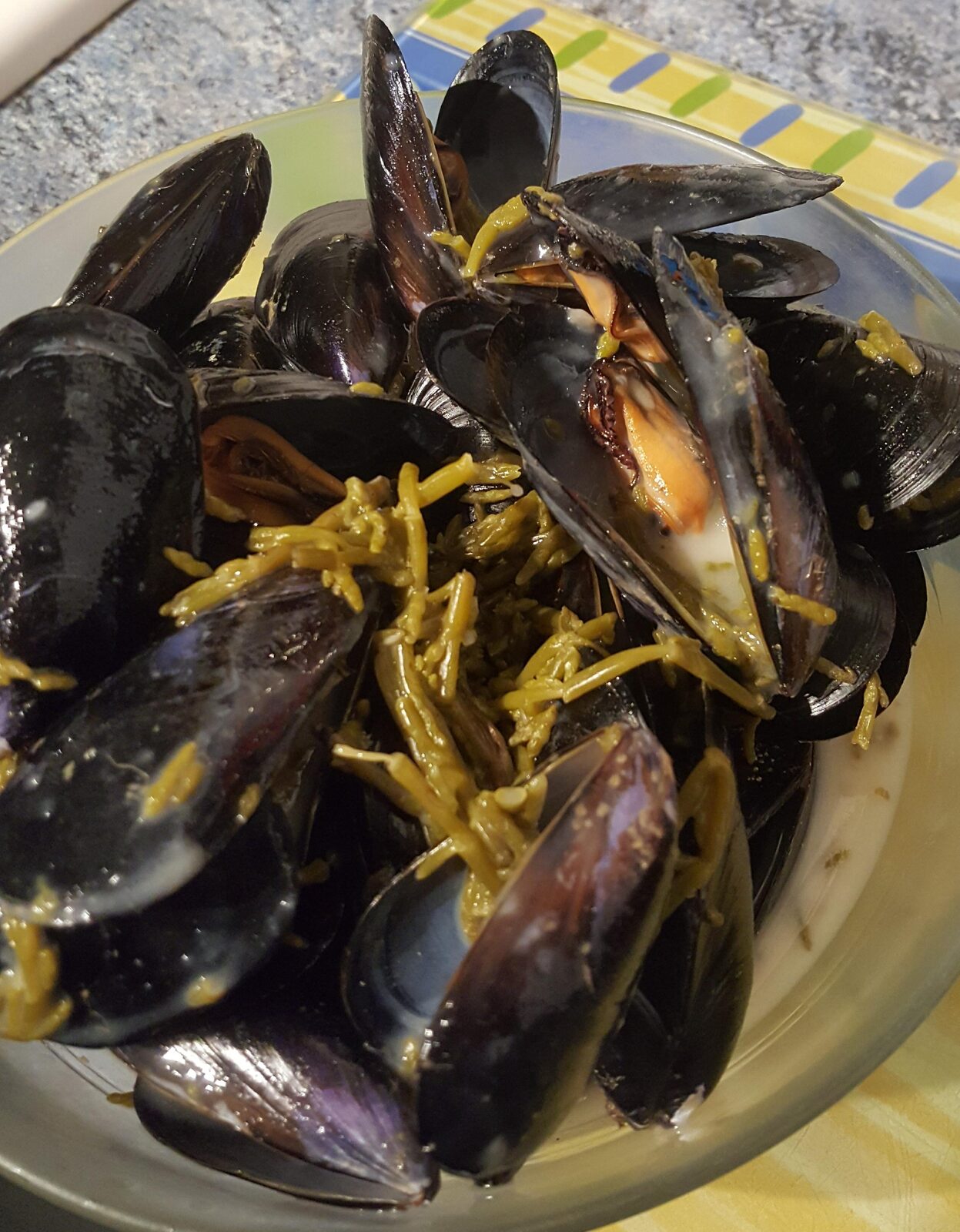 Moules à la salicorne
