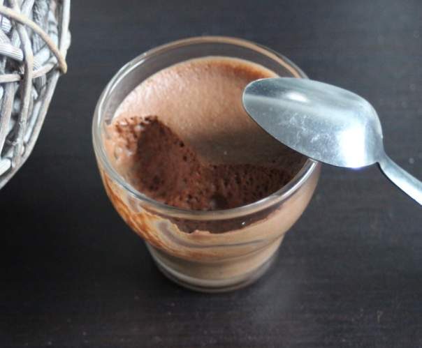 Mousse au chocolat sans oeufs, au jus de pois chiches (spécial allergique)