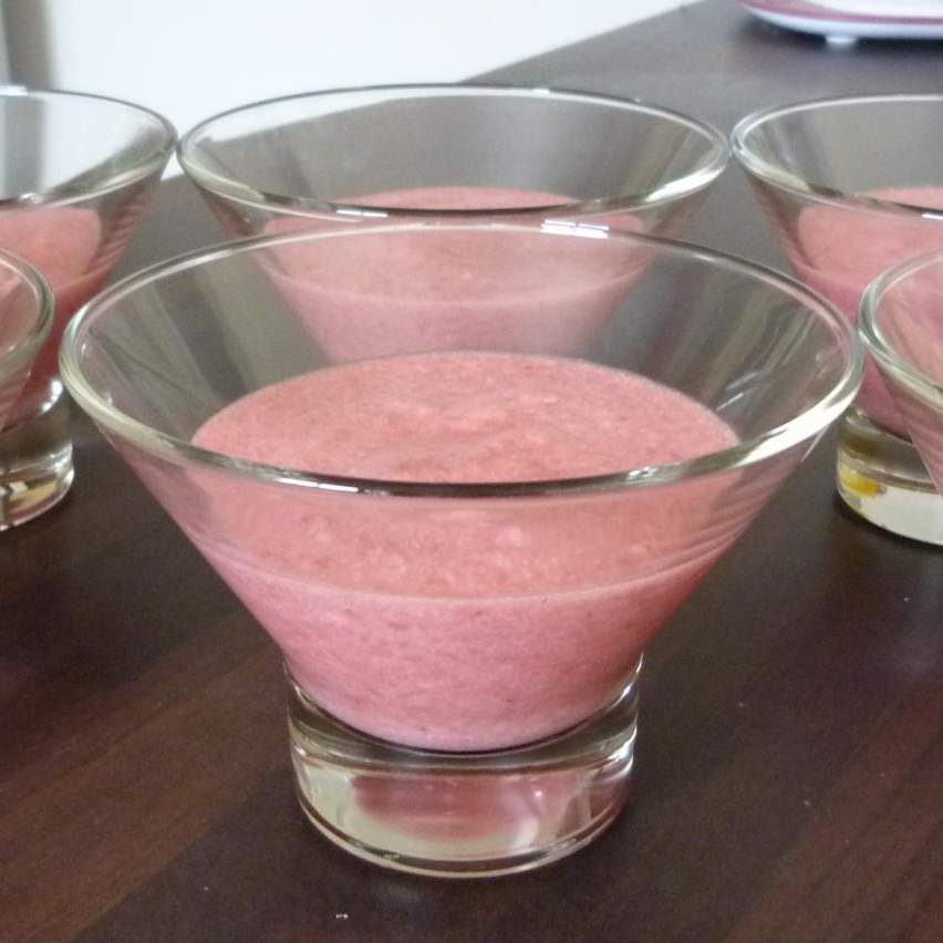 Mousse aux fraises et framboises
