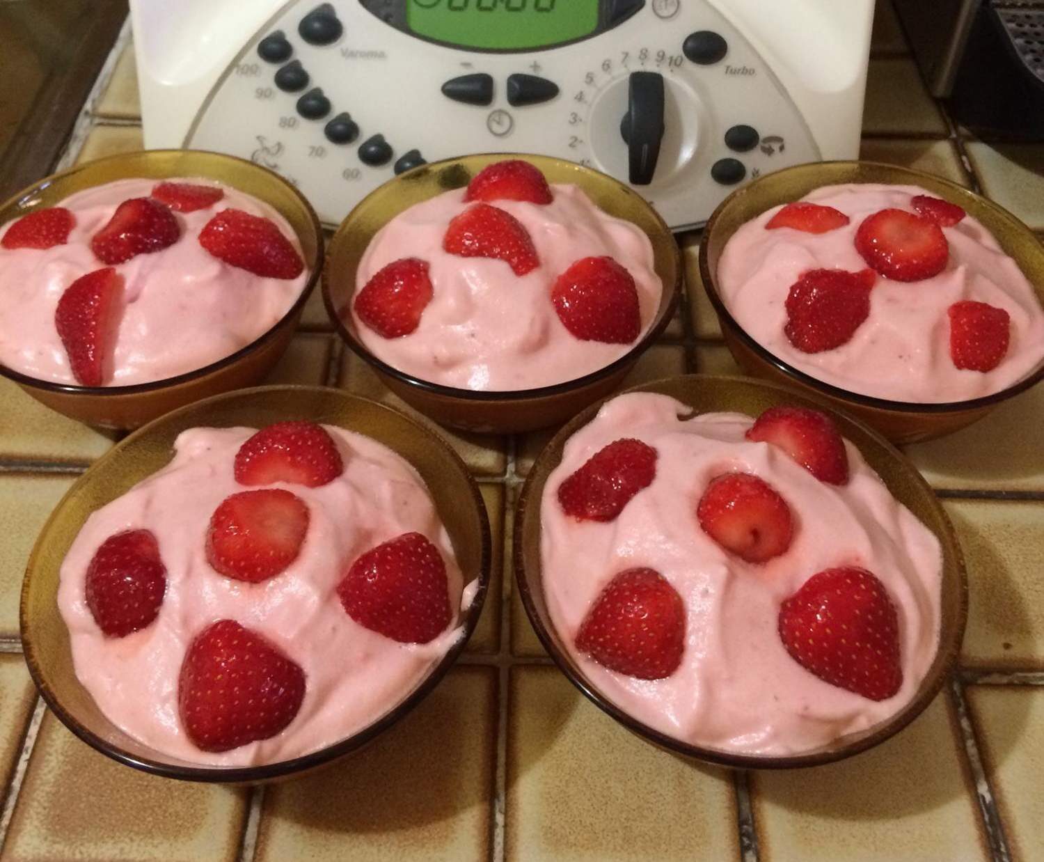 Mousse aux fraises