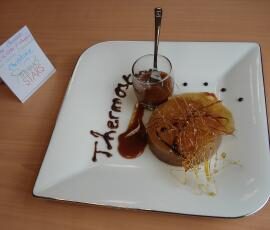 Mousse Chocolat, Gelée d'Oranges aux Epices et ses 2 Caramels aux Zestes de Citron