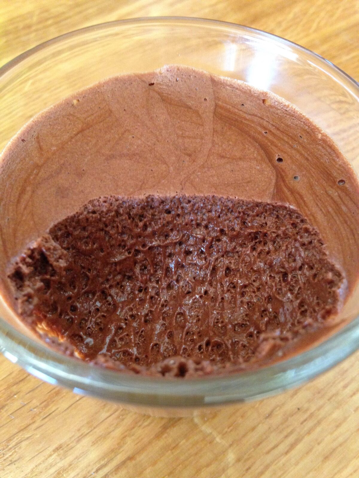 Mousse chocolat - jus pois chiche - vegan