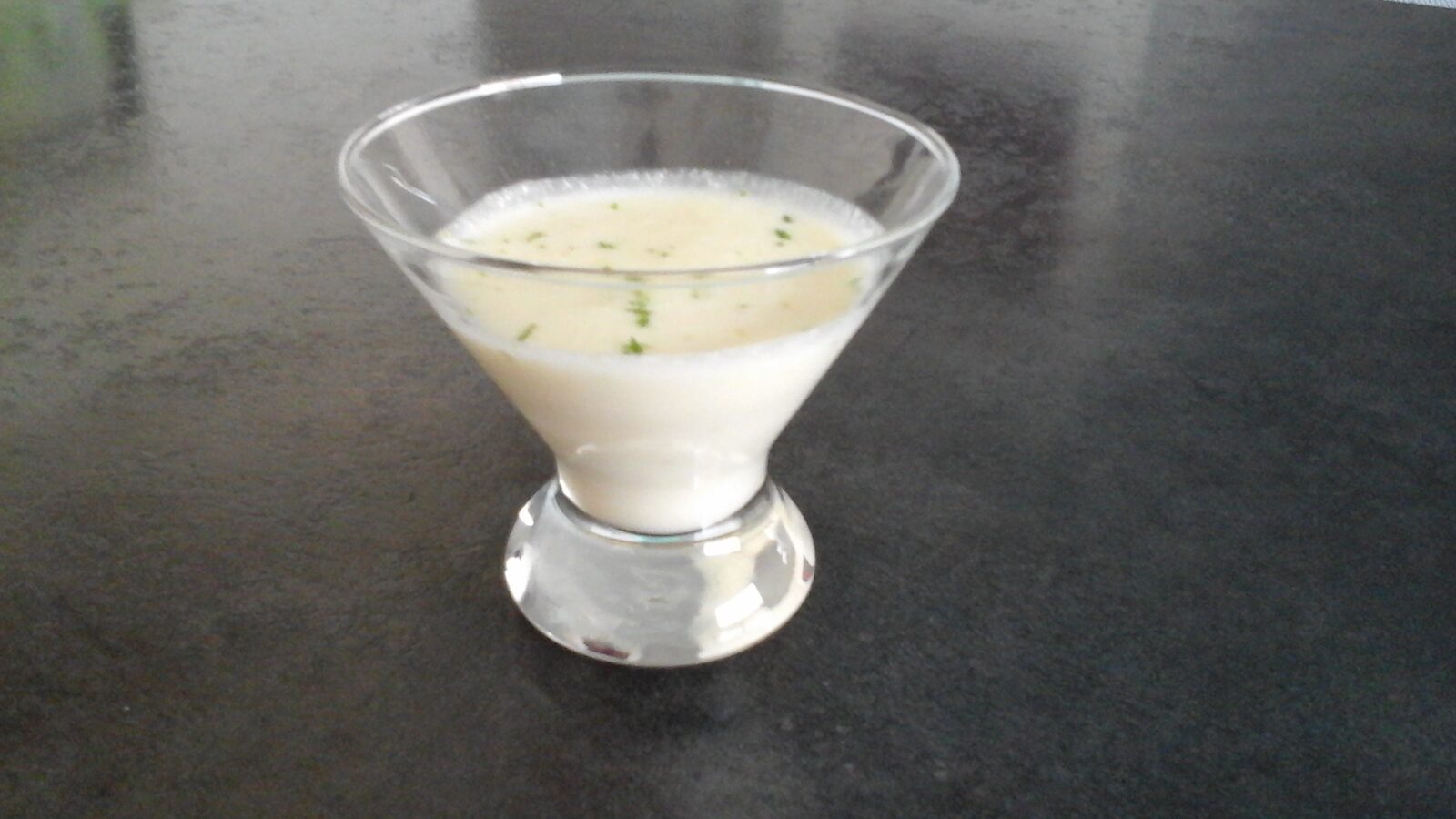 Mousse de chocolat blanc au citron vert