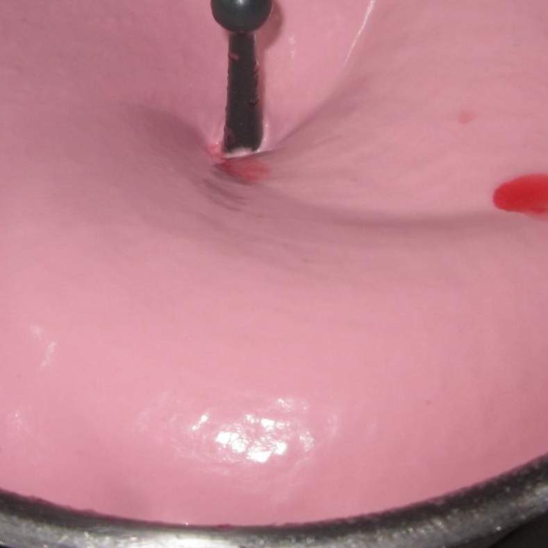 Mousse de coulis de framboise