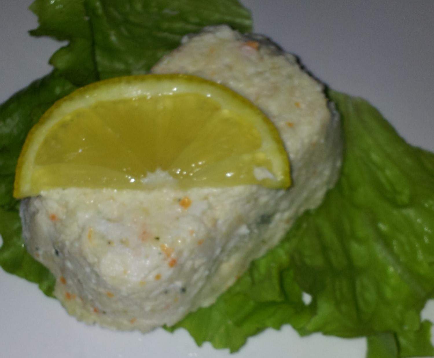 mousseline de brochet aux légumes et surimi