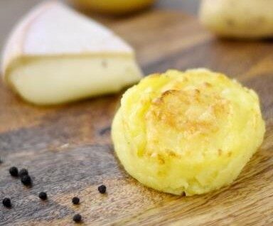 Muffin de pommes de terre coeur coulant au fromage