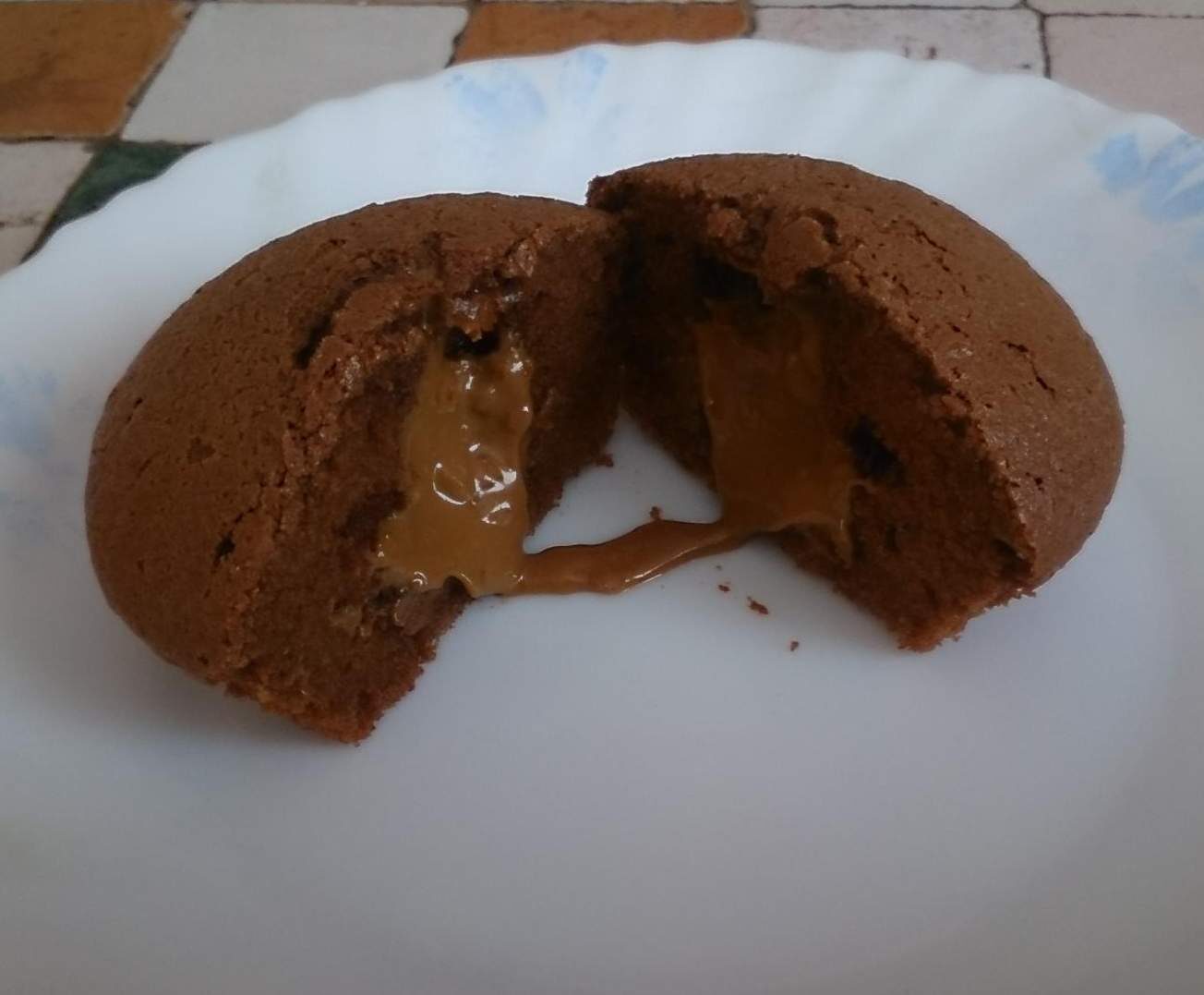 Muffins au chocolat et coeur de spéculoos