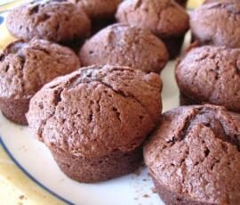 muffins au chocolat et pommes