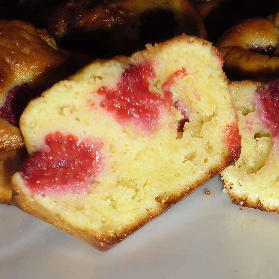 Muffins chocolat blanc-philadelphia-framboises