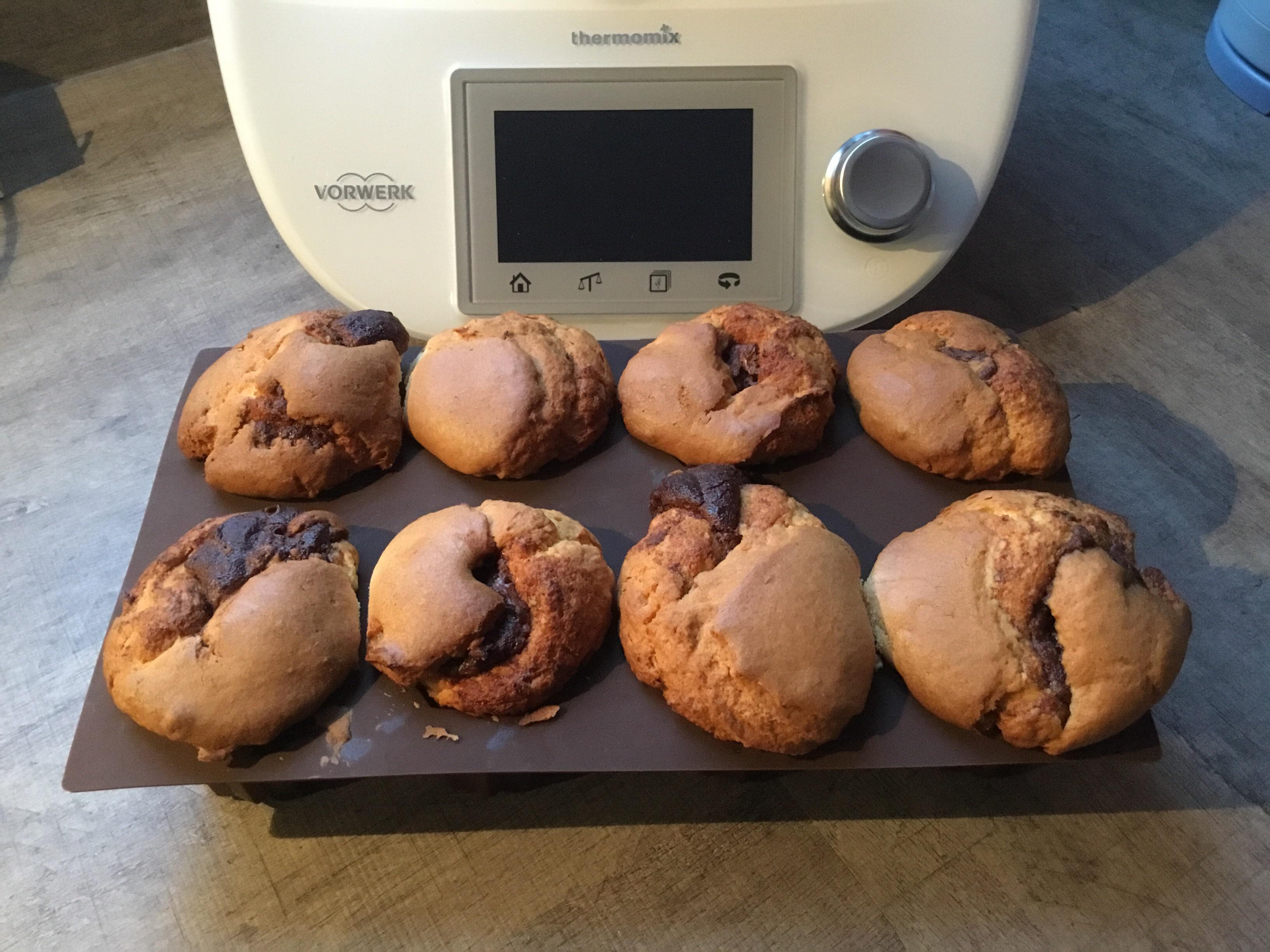 Muffins coeur fondant nutella