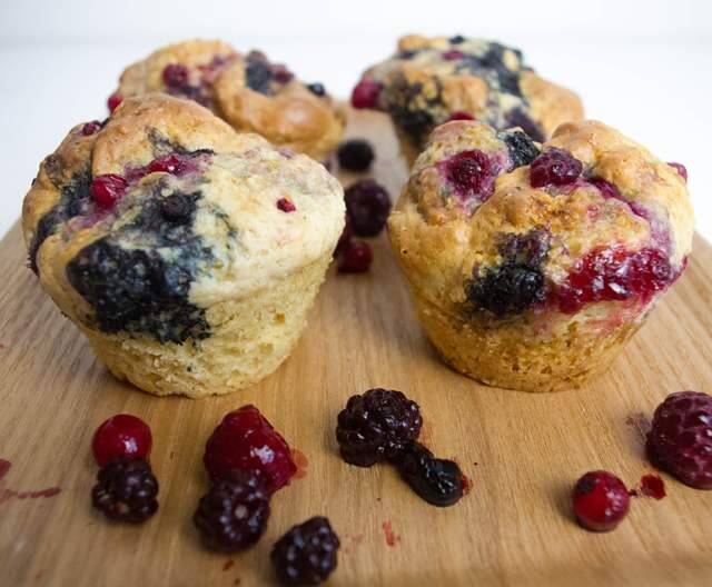 Muffins extra aux fruits rouges