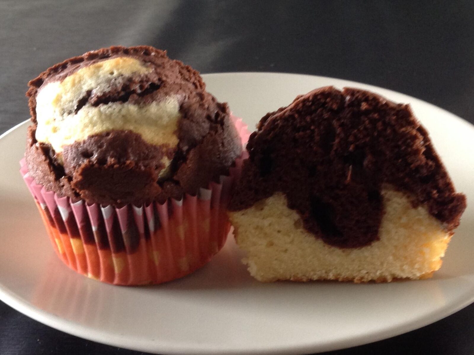 Muffins façon marbré