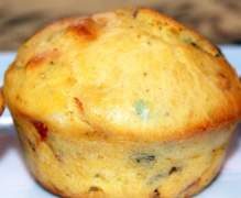 Muffins Mozza,Poivrons