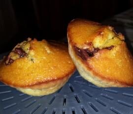 Muffins pistaches nutella