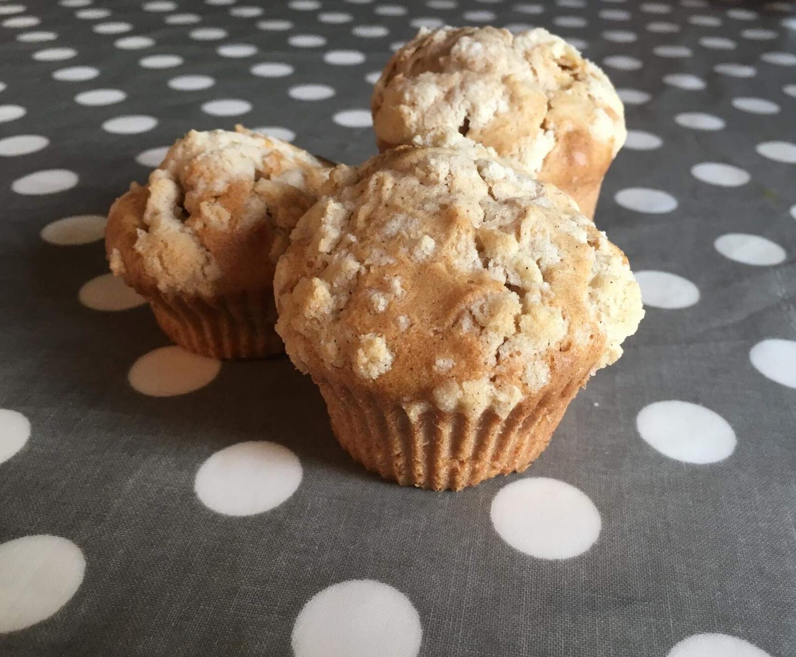 Muffins pomme crumble