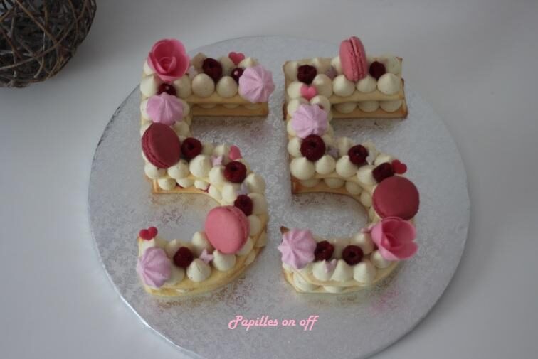 Number cake aux framboises (ou Letter cake)
