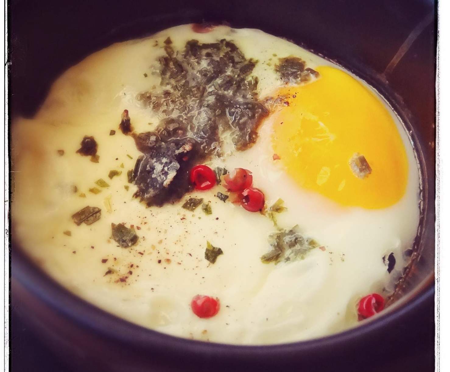 Oeuf cocotte aux herbes fraîches