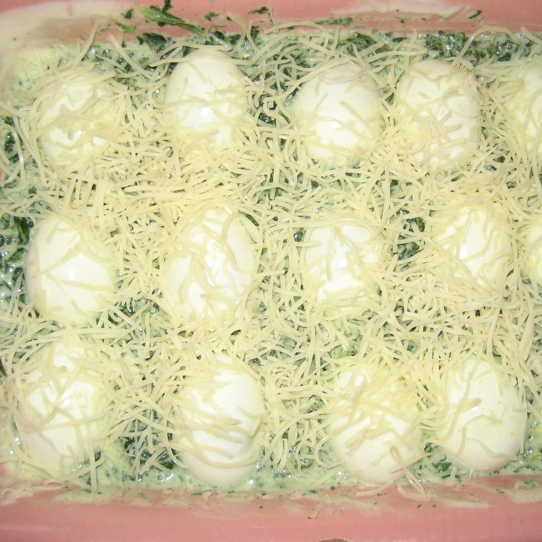 oeufs aux épinards gratinés au four