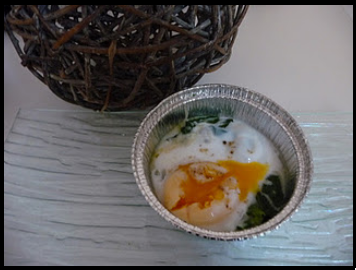 Œufs cocotte aux épinards