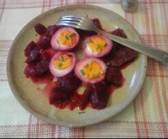 OEUFS MARINES à la betterave