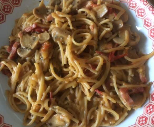 One Pot Pasta Champignons Tomates Basilic