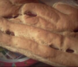 pain à l'ail et au jambon