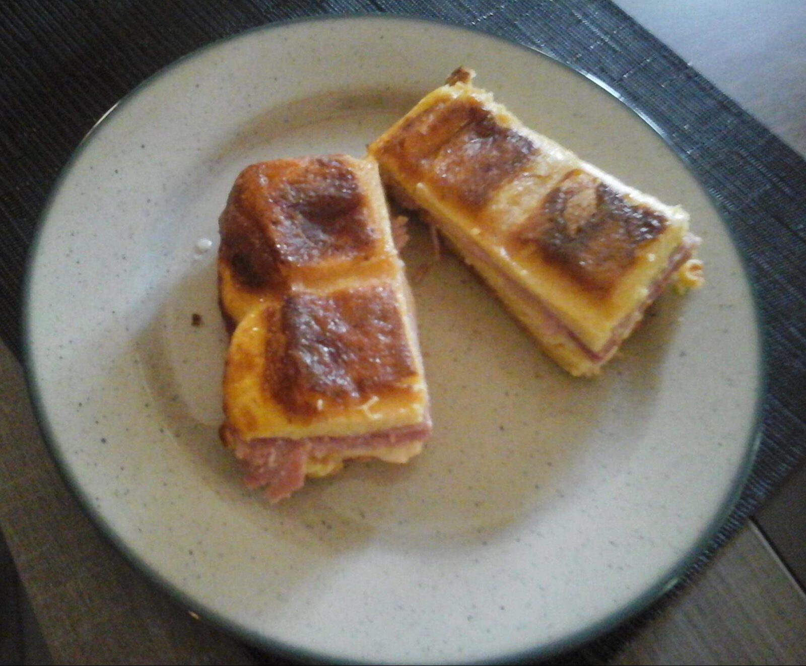 Pain perdu jambon fromage