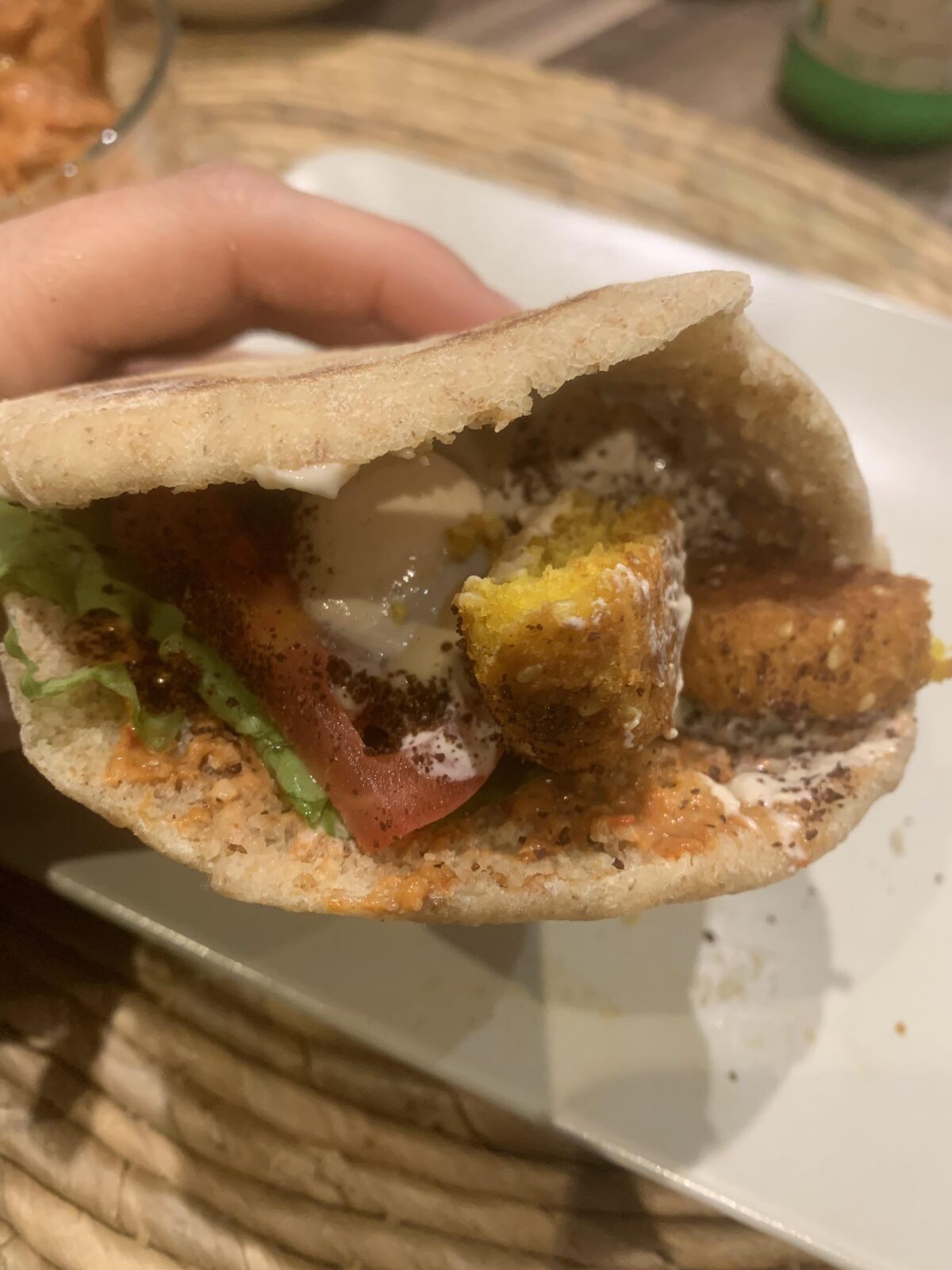 Pain pita blé complet