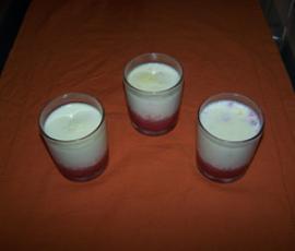 Pana Cotta au coulis de fraise