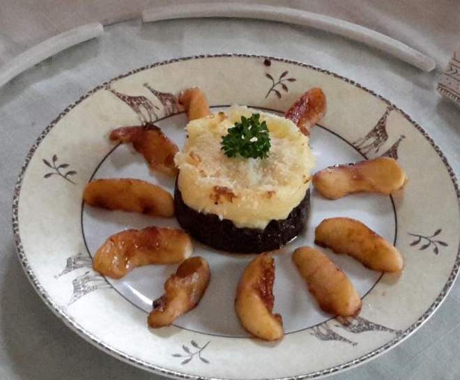 Parmentier de boudin noir