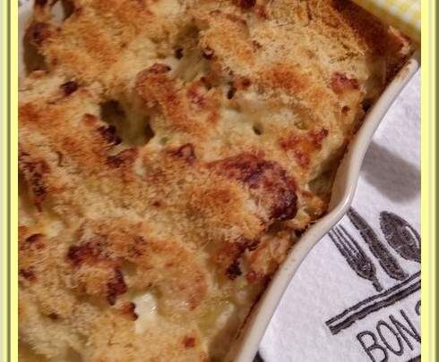 Parmentier de Chou-Fleur au saumon