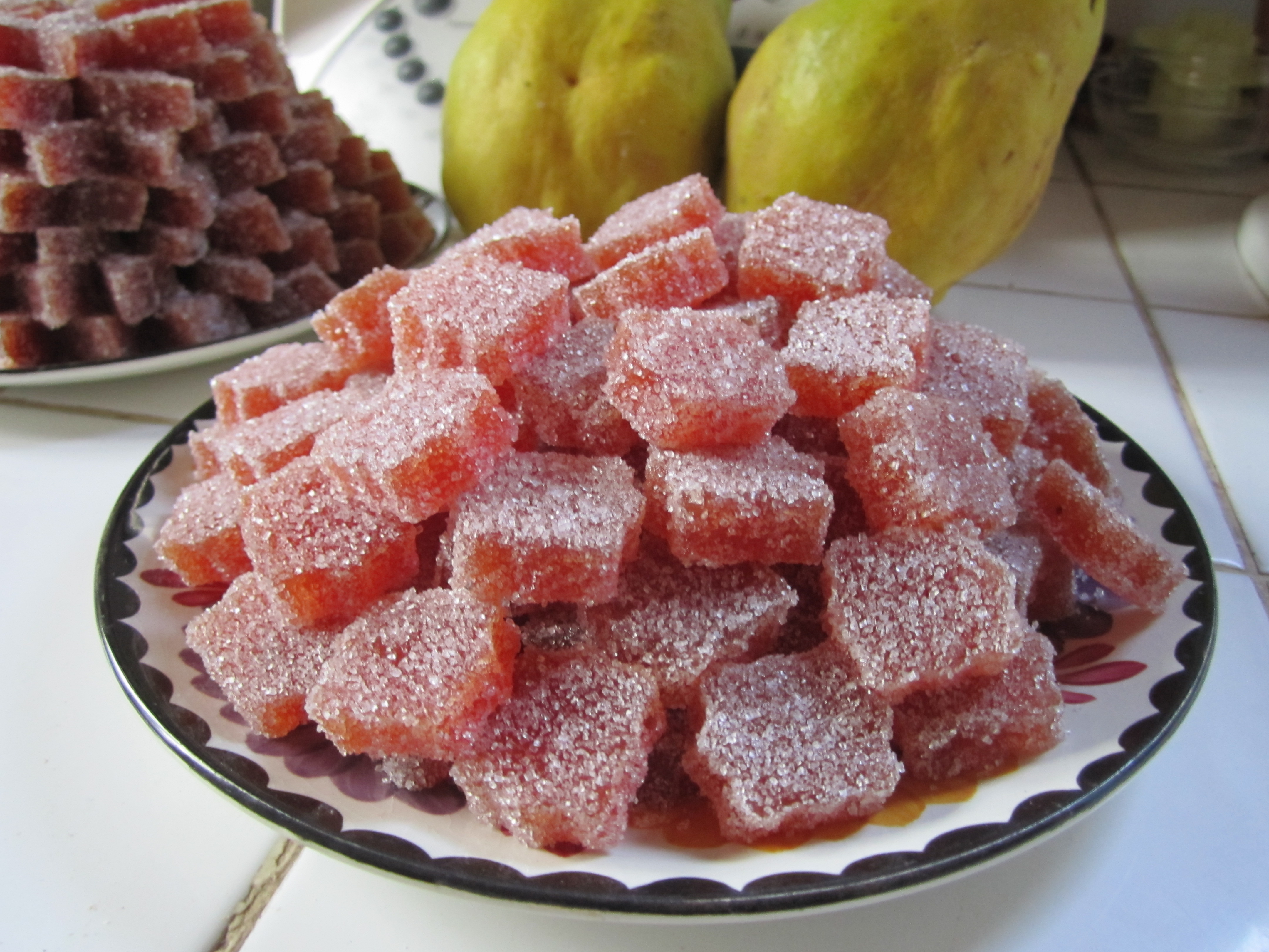 Pâte de coings ou autres fruits (sans épluchage et sans gélifiant)