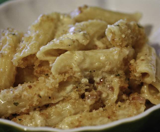 Pâtes à la pancetta et au comté