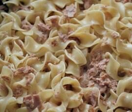 pates au thon et a la creme fraiche