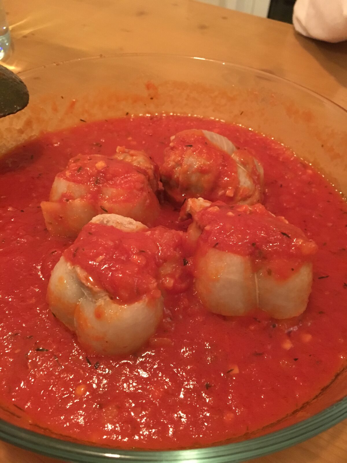 Paupiette de veau alla passata di pomodoro
