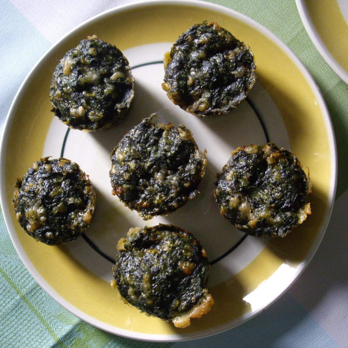 Petit flan d'épinards au fromage