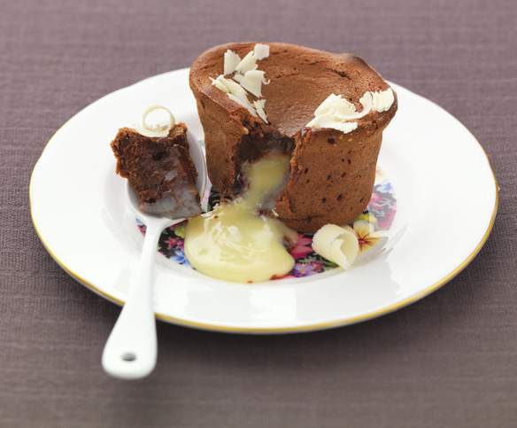 Petits coulants au coeur blanc