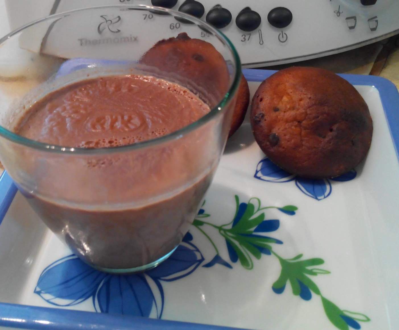 Petits flans légers au chocolat