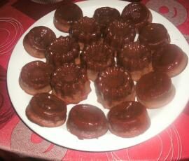 petits moelleux chataigne , caramel au beurre salé