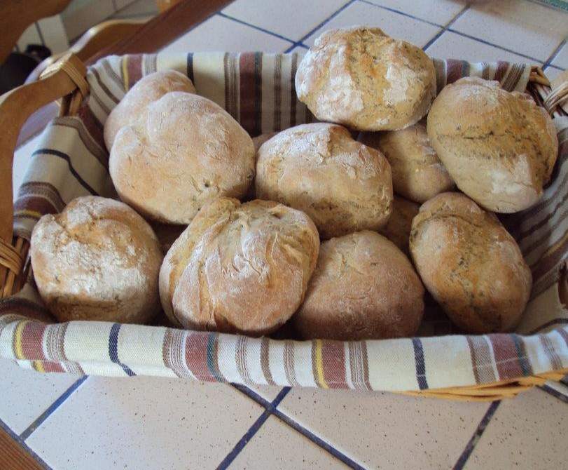Petits pains ronds aux céréales