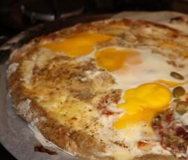 Pizza bretonne sarrasin/jambon/fromage