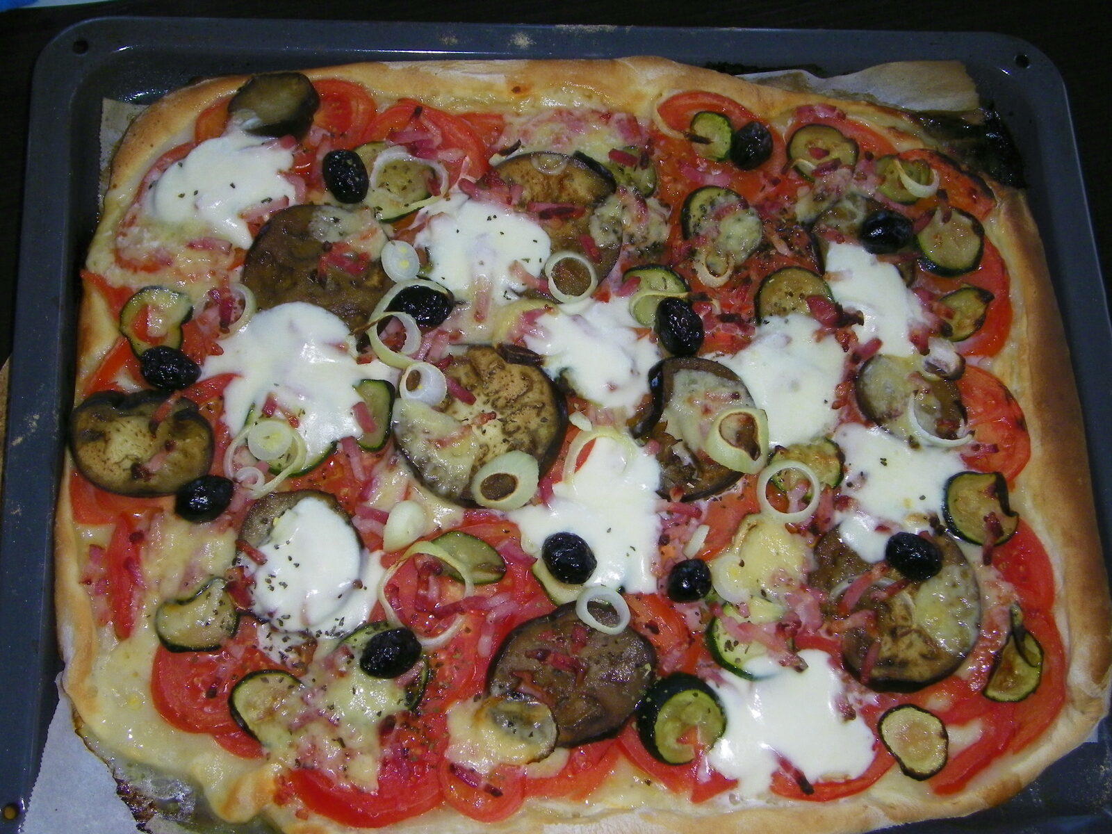 Pizza express aux légumes