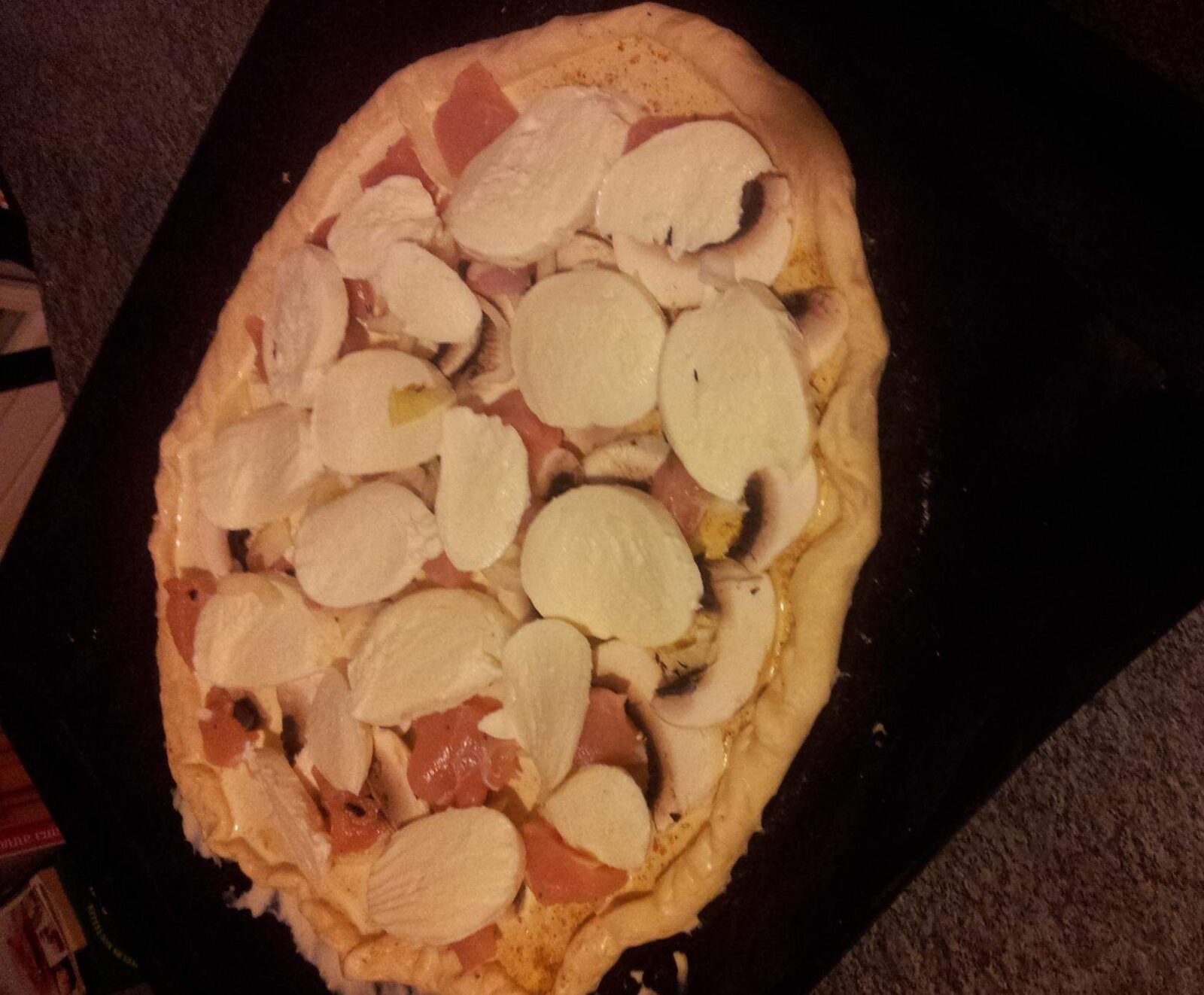 Pizza poulet mozzarella