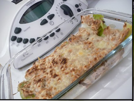 poireaux gratinés à la béchamel au sarrazin