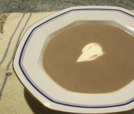 Potage aux champignons de Paris