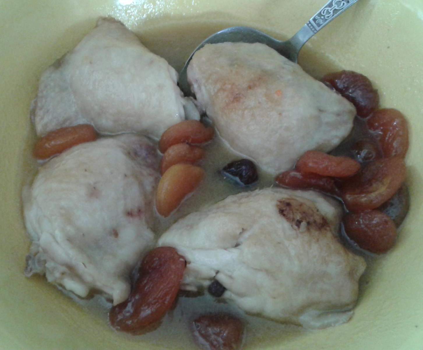 poulet aux abricots sauce au miel